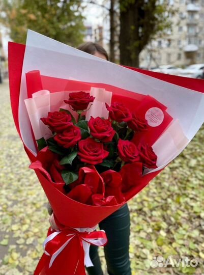 Большие букеты роз с доставкой