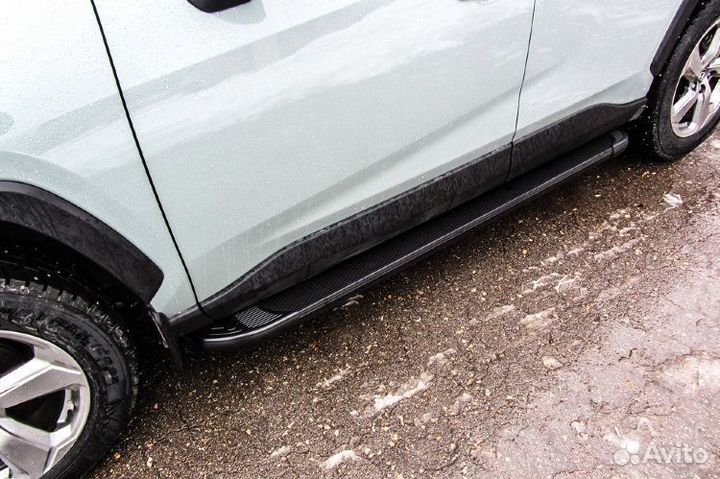 Пороги (подножки) из алюминия на любой Авто