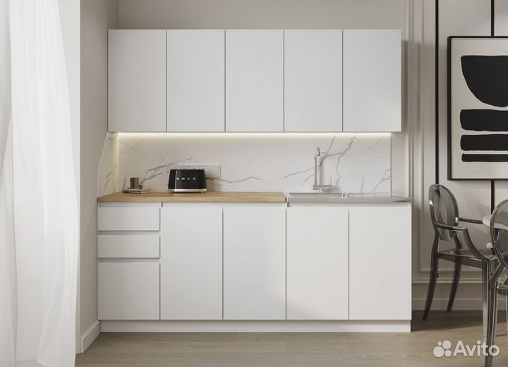 Кухня Мори 2.0 (мп) Белый