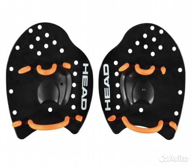 Лопатки для плавания head черные