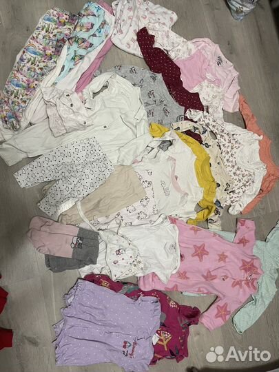 Вещи пакетом на девочку от 0 до 6 месяцев