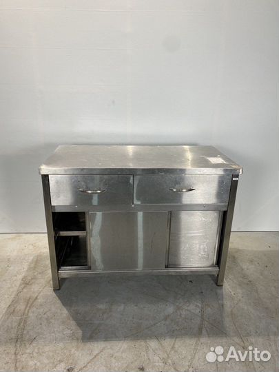 Стол купе с 2 ящиками (нержавейка)