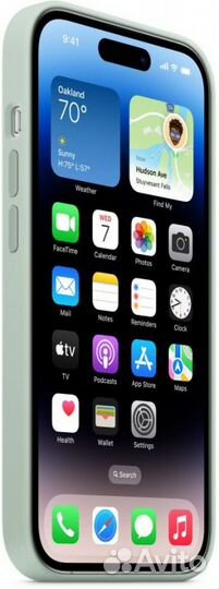 Силиконовый чехол для iPhone 14 Pro (бирюзовый)