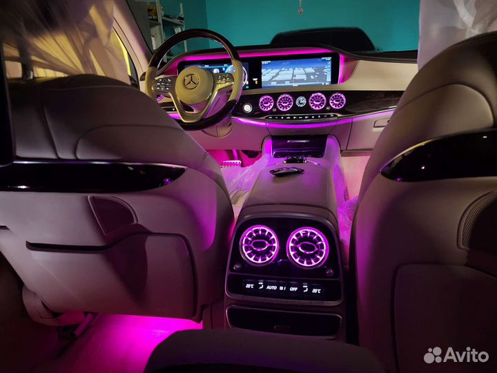 Воздуховоды с подсветкой Мерседес S класс w222