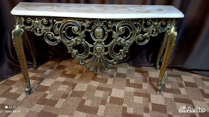 Консоль бронза + натуральный Оникс (Иран)