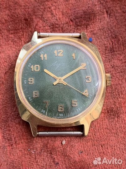 Мужские наручные часы СССР Луч позолочиный СССР