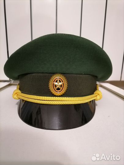 Фуражка офисная зеленая. Размер 58