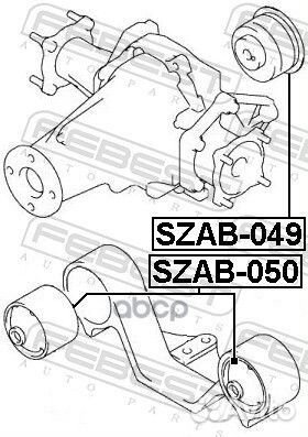 Сайлентблок заднего дифференциала suzuki Grand