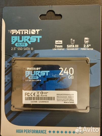 SSD диск Patriot 240Gb