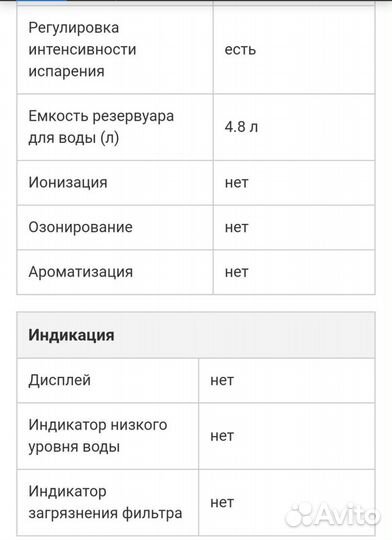 Увлажнитель воздуха Dexp