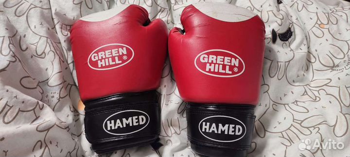 Боксерские перчатки 12 oz green hill