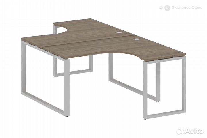 Стол-бенч двойной криволинейный Metal system style