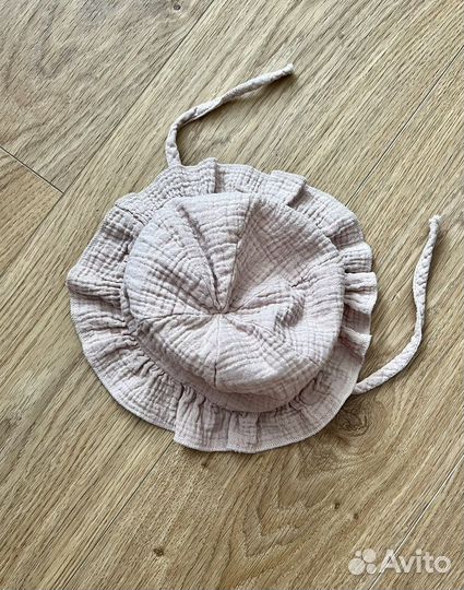 Новая панама на малыша муслин бежевая 6 -10 м