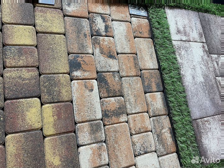 Тротуарная плитка цветная