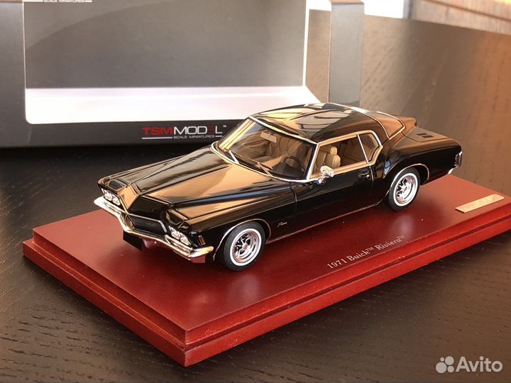 Buick Riviera 1971 Regal Black 1:43 TSM134308