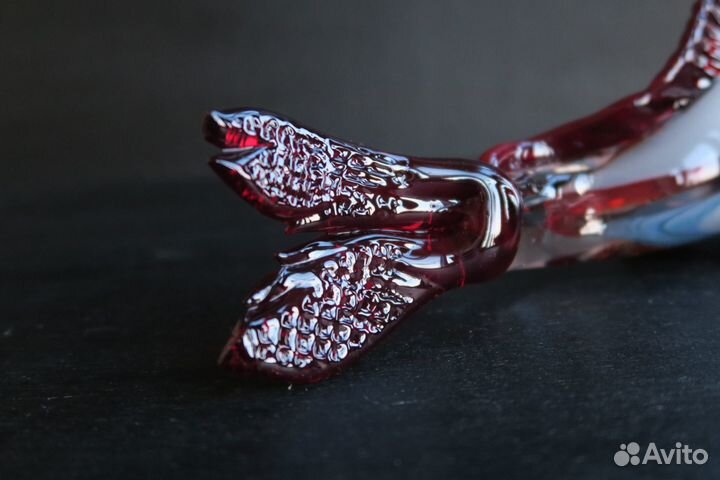 Цветное стекло рыба СССР