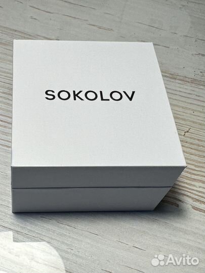 Золотые серьги Sokolov