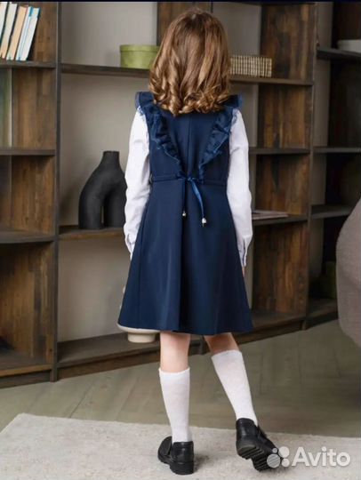 Школьная форма сарафан для девочки / Россия