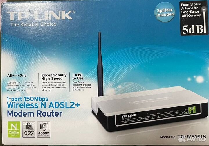Продам модем tp-link td-w8151n