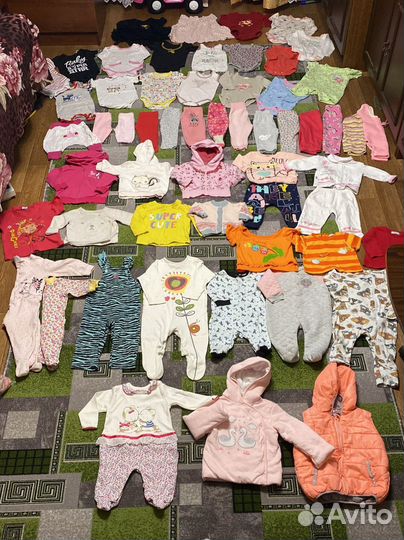 Вещи пакетом от рождения до 80 р