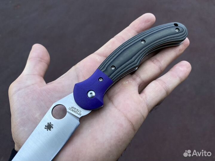 Нож spyderco blue