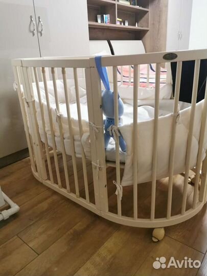 Детская кроватка трансформер овальная Comfort baby