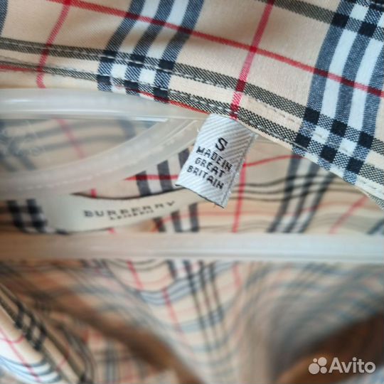 Рубашка Burberry мужская в клетку S