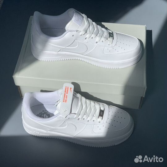 Кроссовки женские Nike Force 1'07 Белые Lux