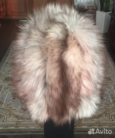 Подростковая песцовая шапка