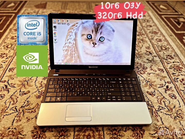 Игровой Ноутбук Acer core i5/10гб/GeForce 710m