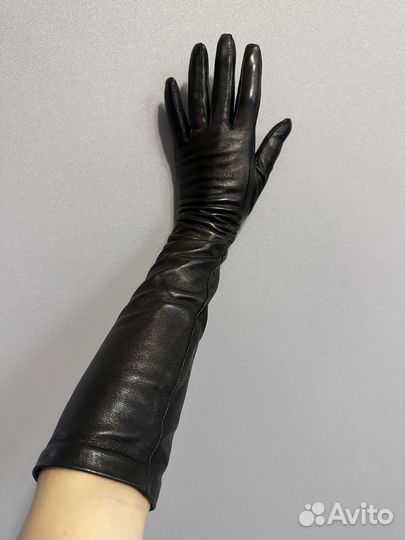Перчатки женские кожаные новые 6 размер