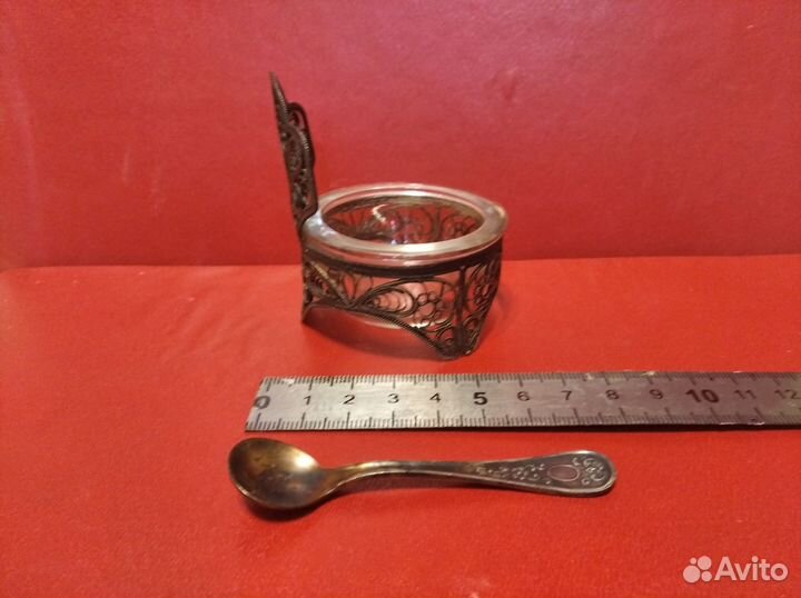 Солонка горчичница скань