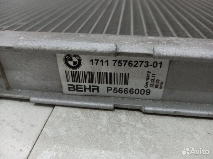 Радиатор интеркуллер Bmw X5 E70 N63B44A 2012