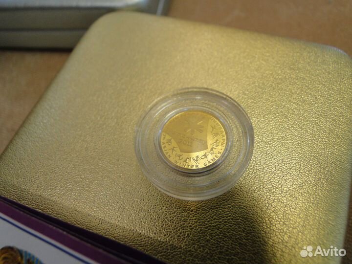 Коллекционная монета 100 тенге, золото 999