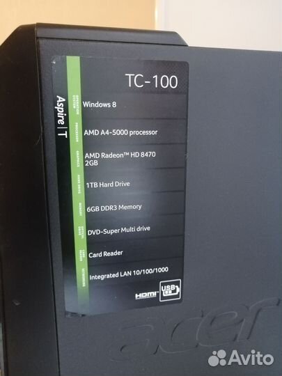 Компьютер Acer Aspire TC-100