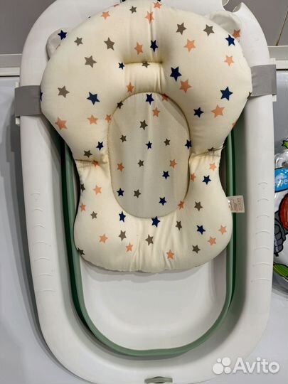 Детская ванночка складная, стульчик для купания