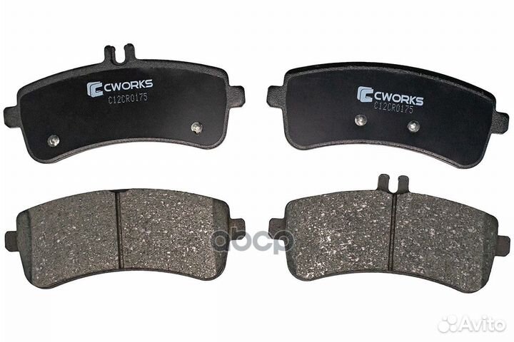 Тормозные колодки задние, Low Metallic C12CR017