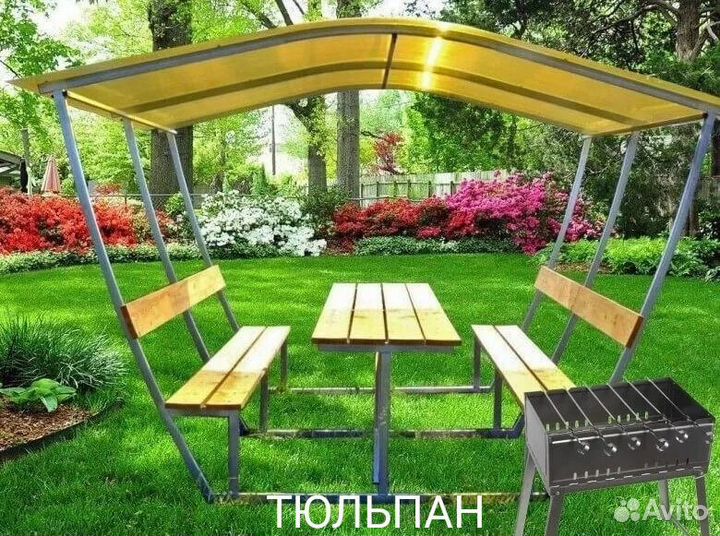 Беседка для дачи металлическая