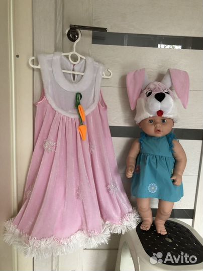 Зайка новогодний костюм