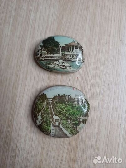 Сувенир из Крыма ялта фото на камне 50-60 годы