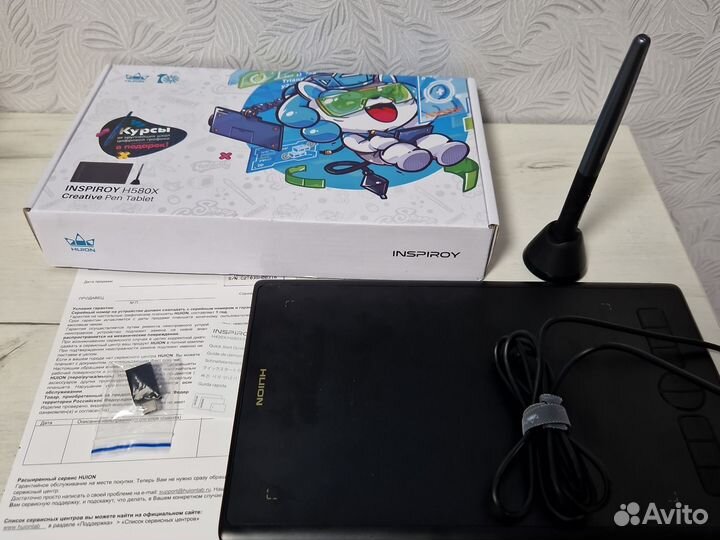 Графический планшет huion tablet h580x