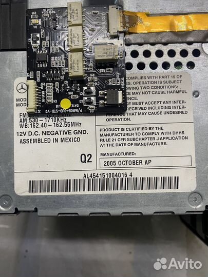 Штатная магнитола w164