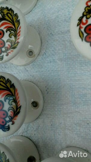 Ручки дверные керамика