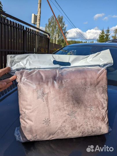 Плед покрывало 200 220 бежевый