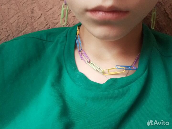 Серёжки цепочка