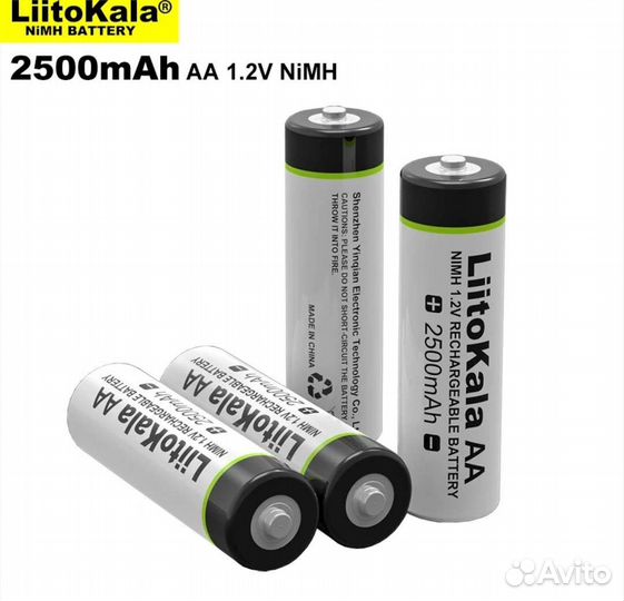 Аккумуляторные батарейки NiMH LiitoKala1.2v аа,ааа