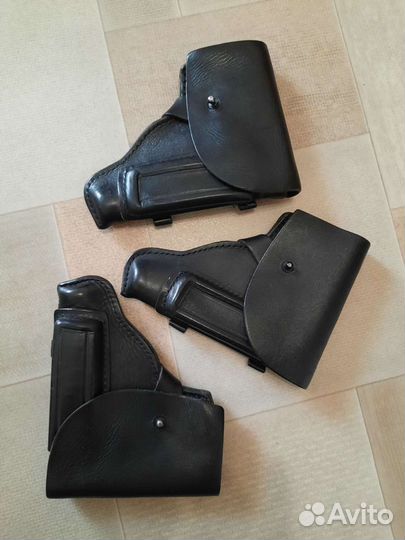 Кабура для пм, кожа, черного цвета