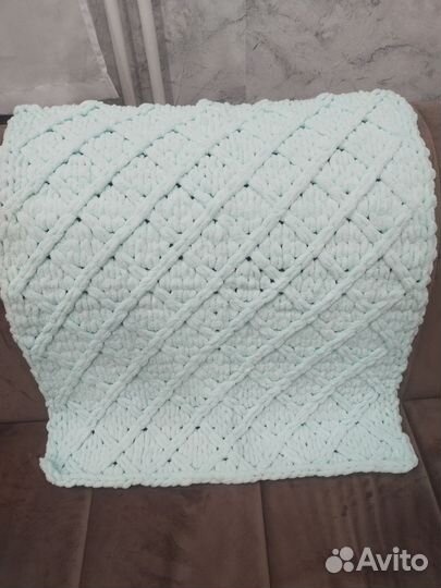 Плед детский вязаный ручная работа