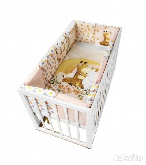 Бортики в кроватку + одеяло детское