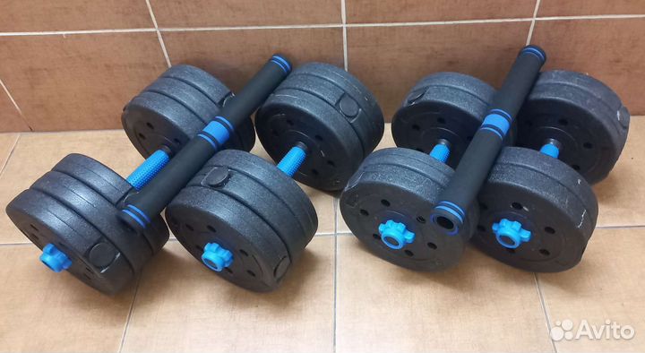 Гантели по 10 кг по 15 кг Разборные